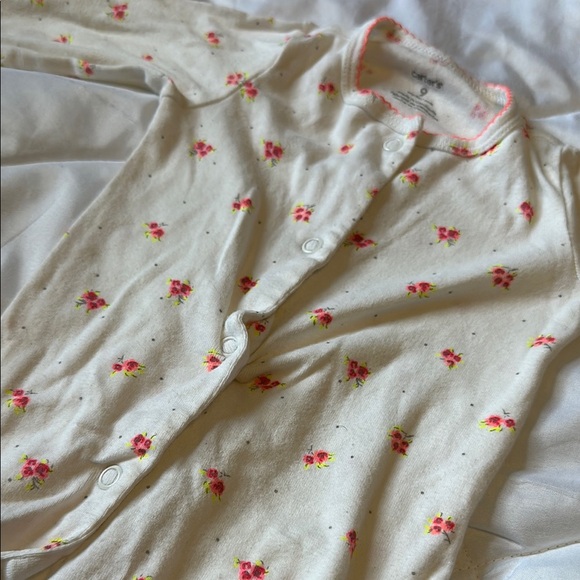 Floral Cream Kids One Piece - Picture 2 of 3